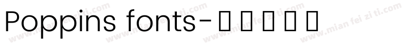 Poppins fonts字体转换